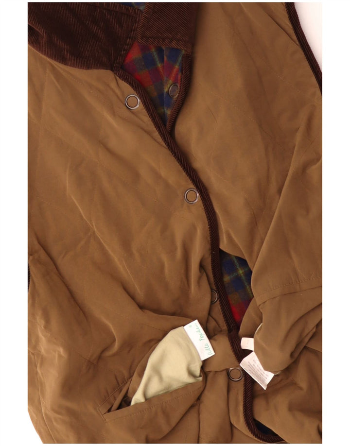 Ulla Popken Womens Reversible Gilet UK 20 2XL Brown Wool