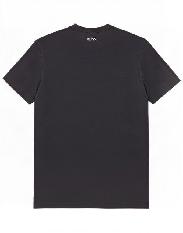 Hugo Boss Mens Regular Fit Graphic T-Shirt Top Large Navy Blue Cotton