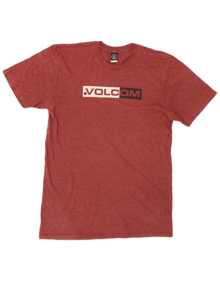 VOLCOM Mens Graphic T-Shirt Top Medium Red Cotton