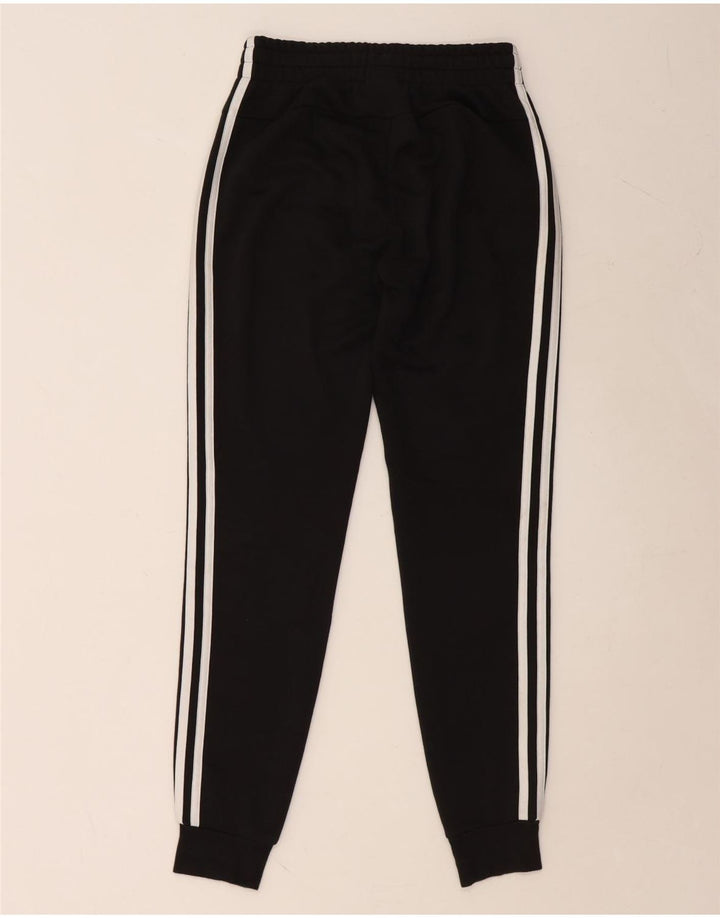 ADIDAS Womens Tracksuit Trousers Joggers UK 4/6 XS Black Cotton