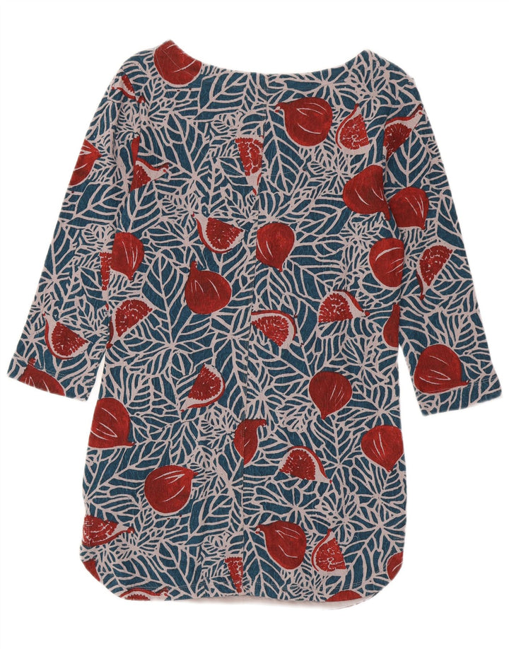 White Stuff Womens 3/4 Sleeve Tunic Top UK 8 Small Multicoloured Floral