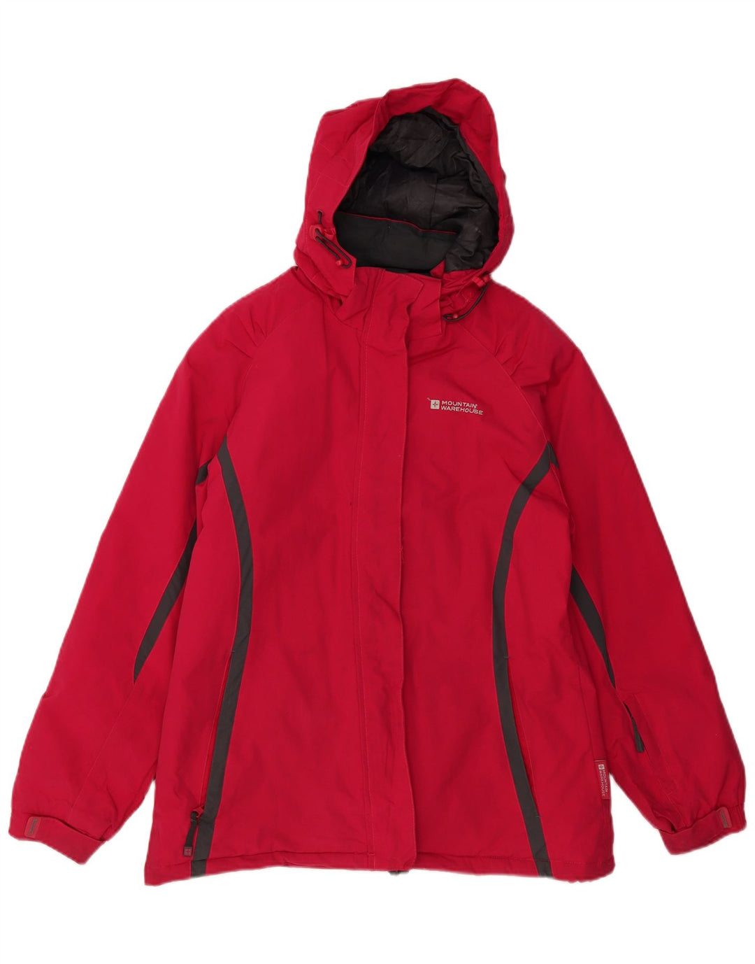 MOUNTAIN WAREHOUSE Womens Windbreaker Jacket UK 14 Large Red Colourblock
