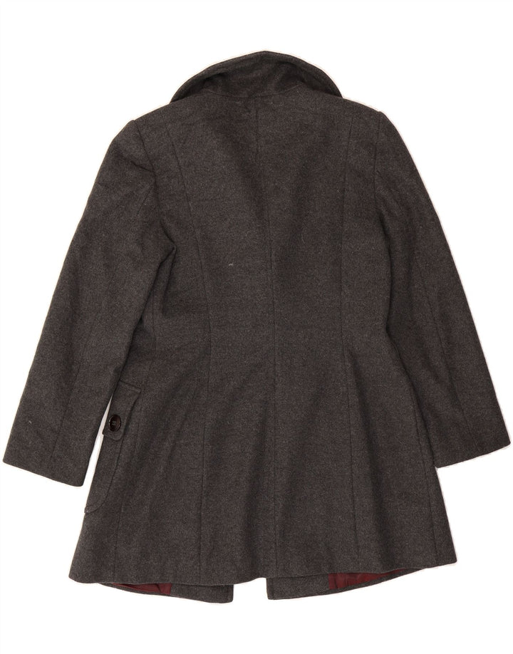 PENNY BLACK Womens Overcoat UK 14 Large Grey Wool Vintage Penny Black and Second-Hand Penny Black from Messina Hembry 