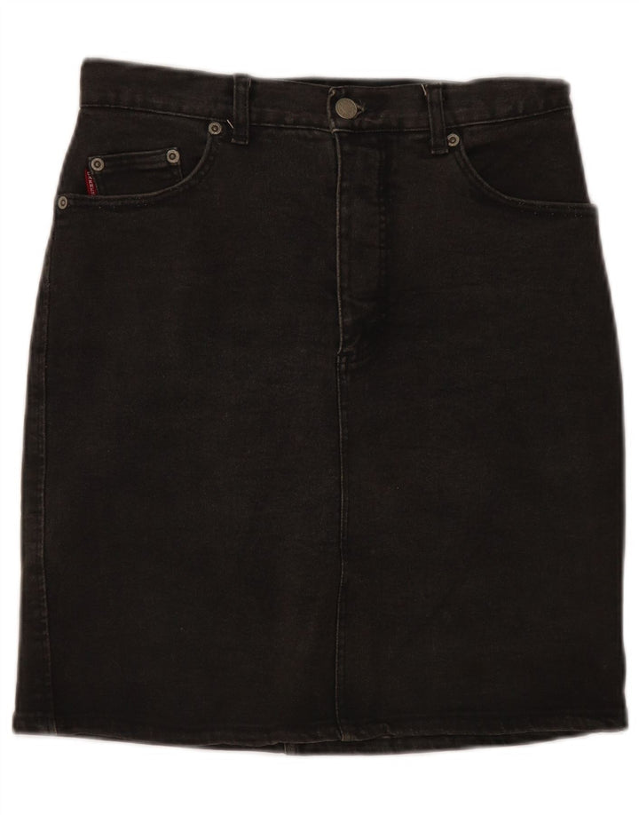 CARRERA Womens Denim Skirt W28 Medium Black Cotton