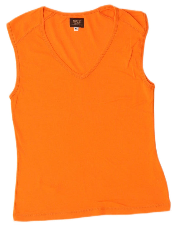 Rifle Girls Vest Top 11-12 Years XL Orange Cotton