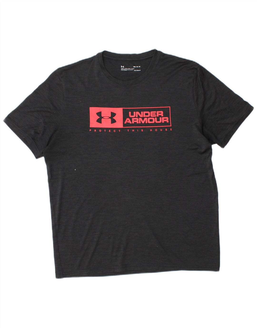 UNDER ARMOUR Mens Heat Gear Graphic T-Shirt Top Medium Black
