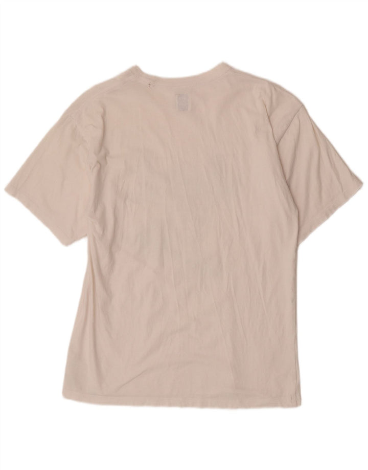 Vans Mens Regular Graphic T-Shirt Top Medium White Cotton
