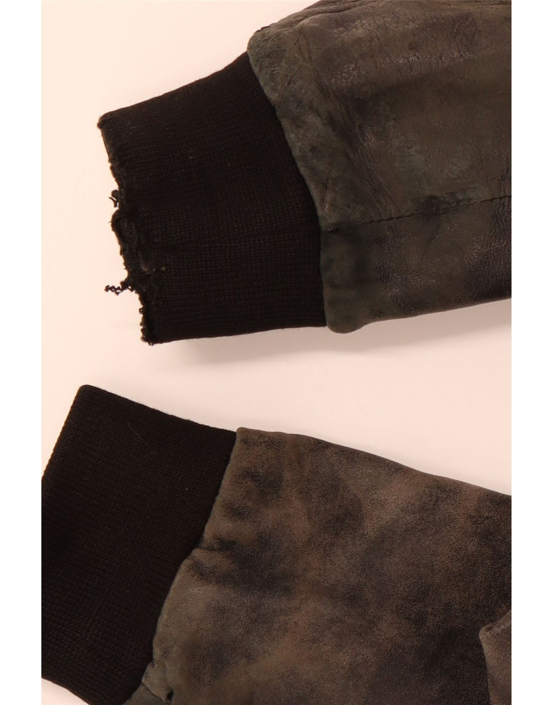 VINTAGE Mens Leather Jacket UK 38 Medium Black