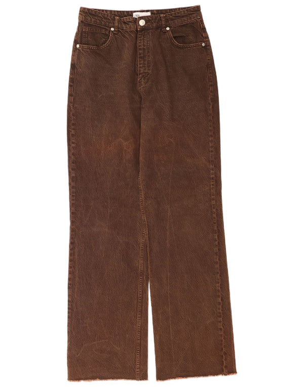 Zara Womens Straight Jeans EU 40 Medium W30 L33 Brown