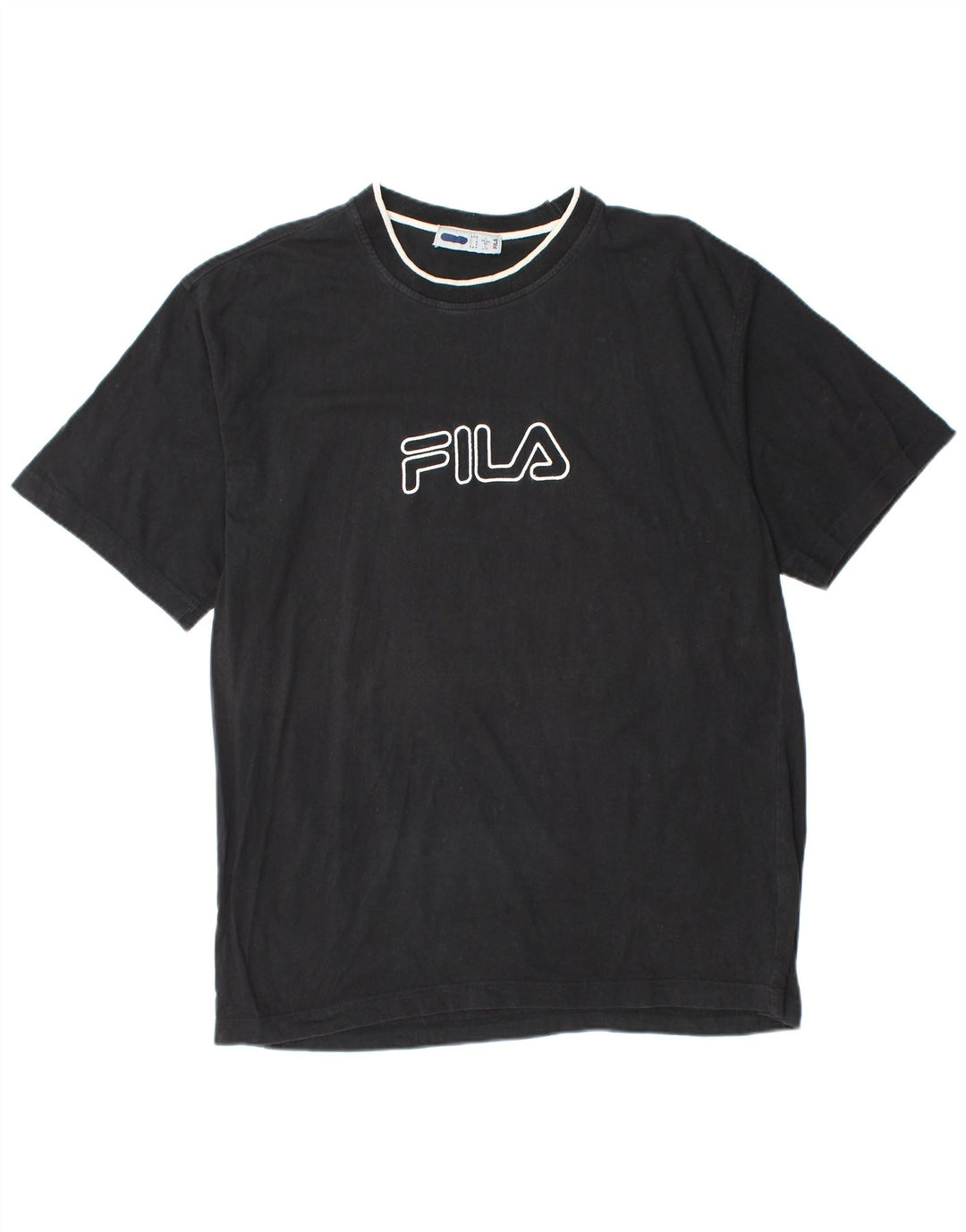 FILA Mens Graphic T-Shirt Top Large Black