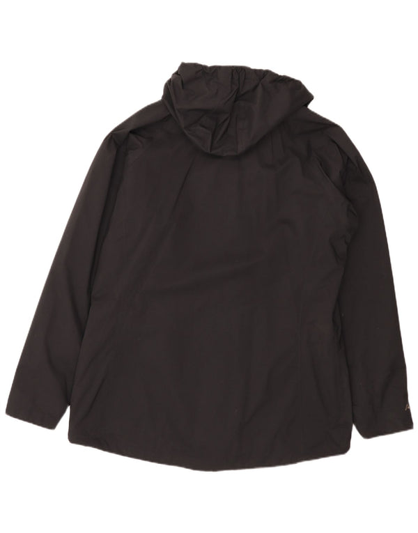 Berghaus Womens Hooded Rain Jacket UK 16 Large Black Polyamide