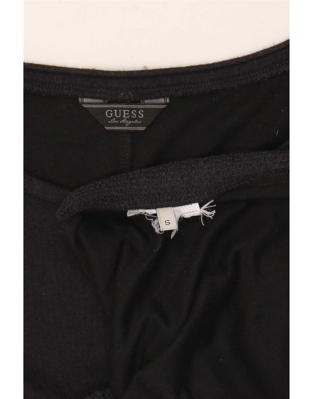 Guess Womens Oversized Top Long Sleeve UK 10 Small Black