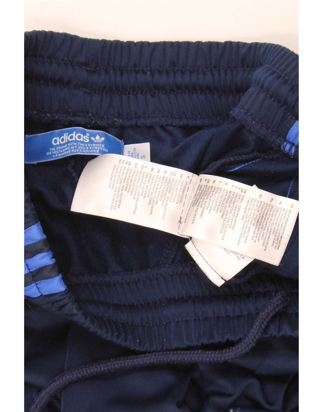 Adidas Mens Tracksuit Trousers Small Navy Blue Polyester