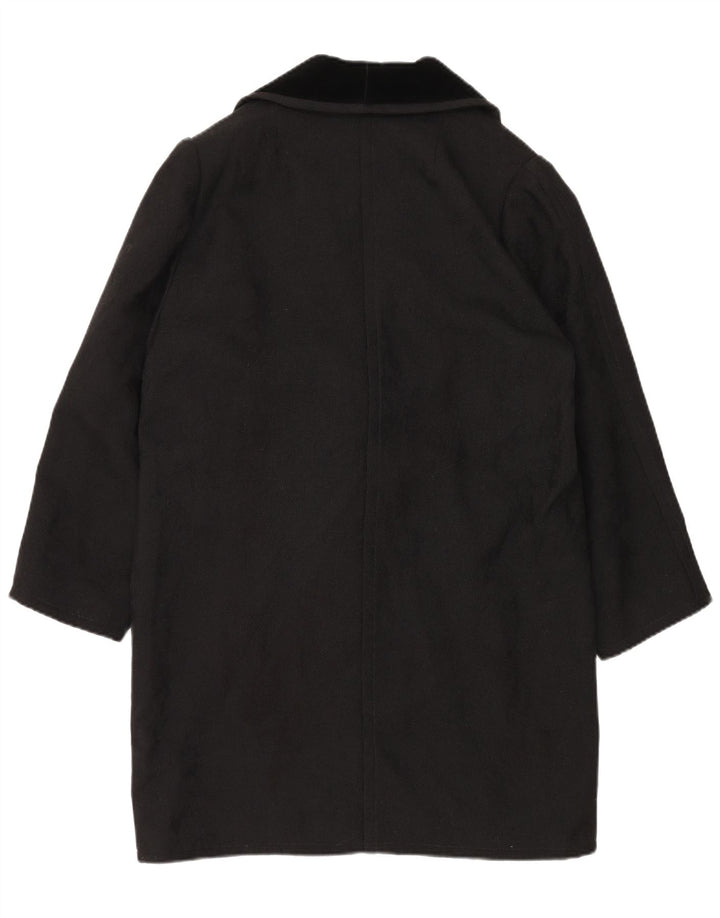 VINTAGE Womens Overcoat UK 18 XL Black