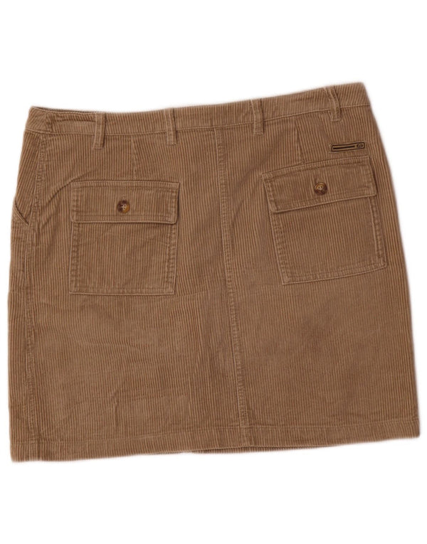 Sergio Tacchini Womens Corduroy Skirt IT 44 Medium W34  Beige Cotton