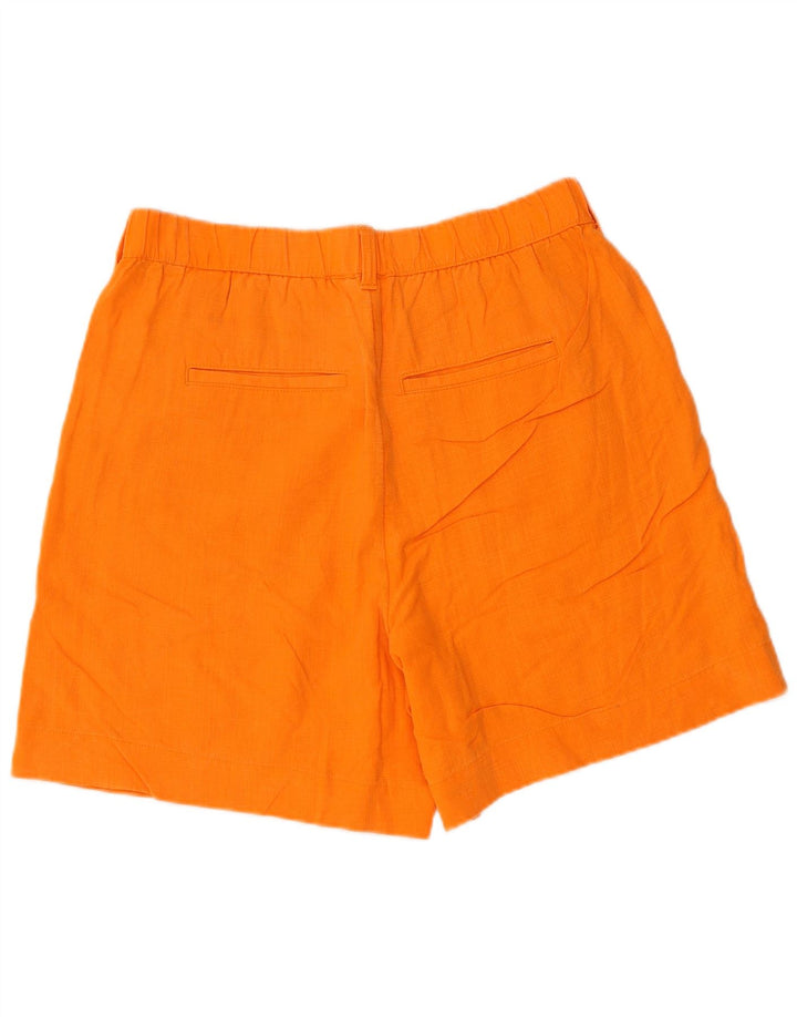 MARKS & SPENCER Womens Per Una Chino Shorts UK 12 Medium W32  Orange
