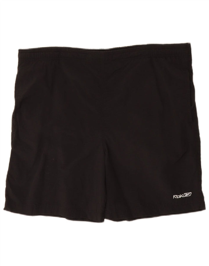 Reebok Mens Swimming Shorts Large  Black Nylon