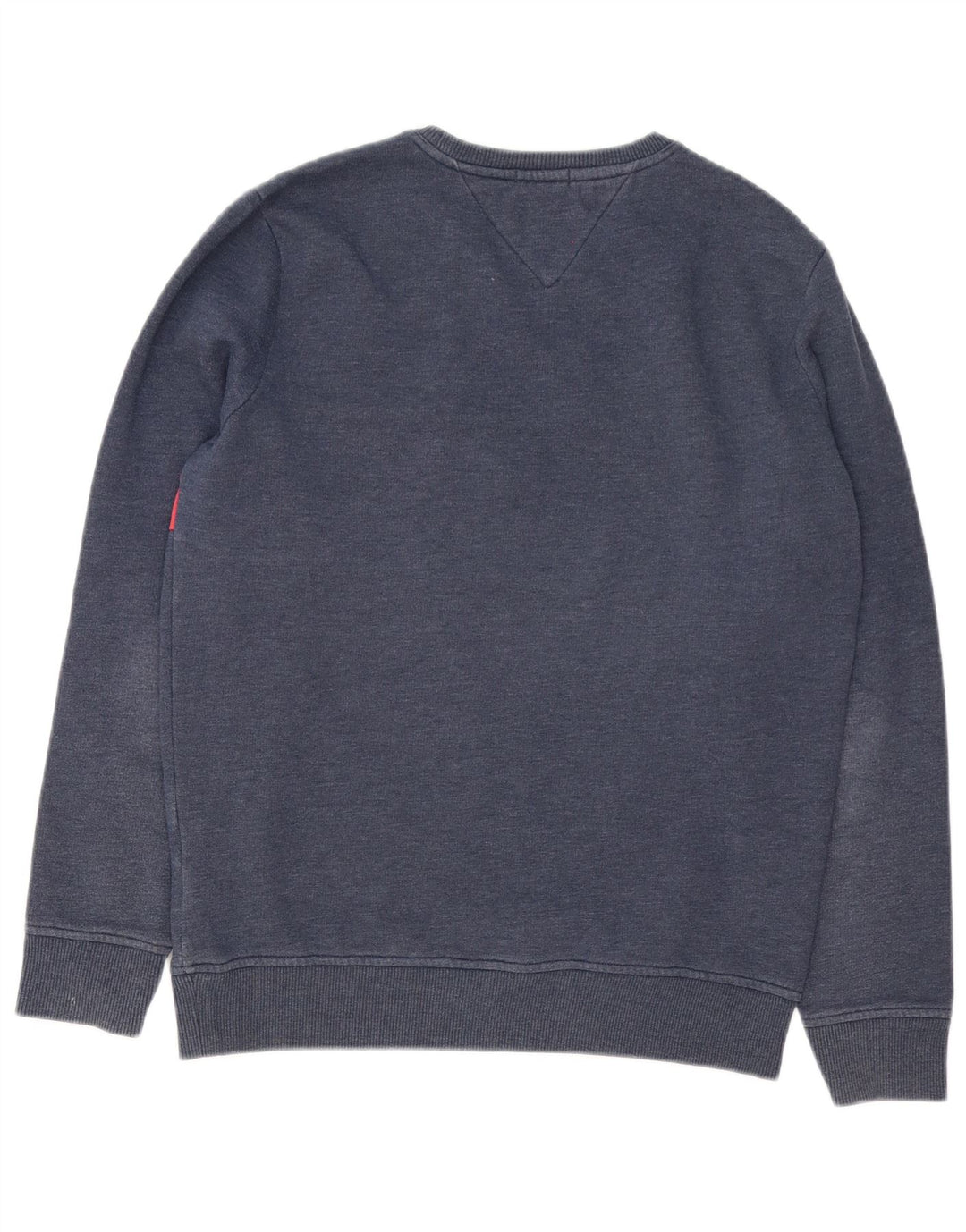 Tommy Hilfiger Mens Graphic Sweatshirt Jumper Medium Navy Blue Colourblock
