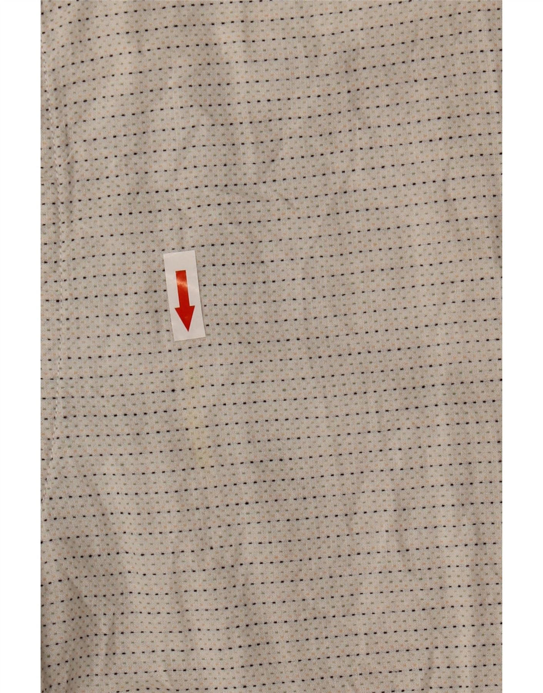 Jack & Jones Mens Short Sleeve Shirt Medium Off White Spotted Cotton