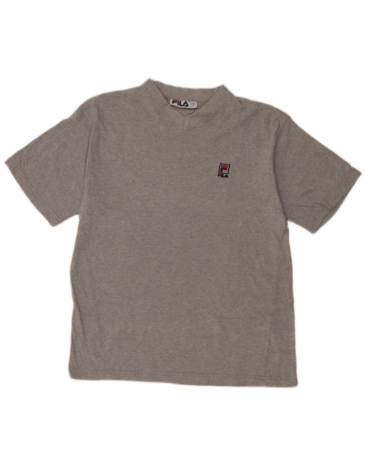 Fila Mens T-Shirt Top IT 46/48 Small Grey Flecked