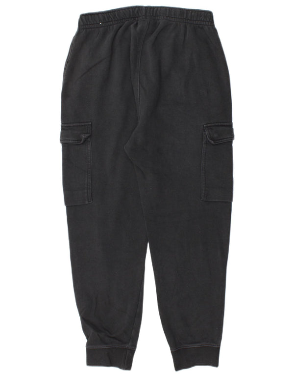 NIKE Mens Cargo Tracksuit Trousers Joggers Small  Black Cotton