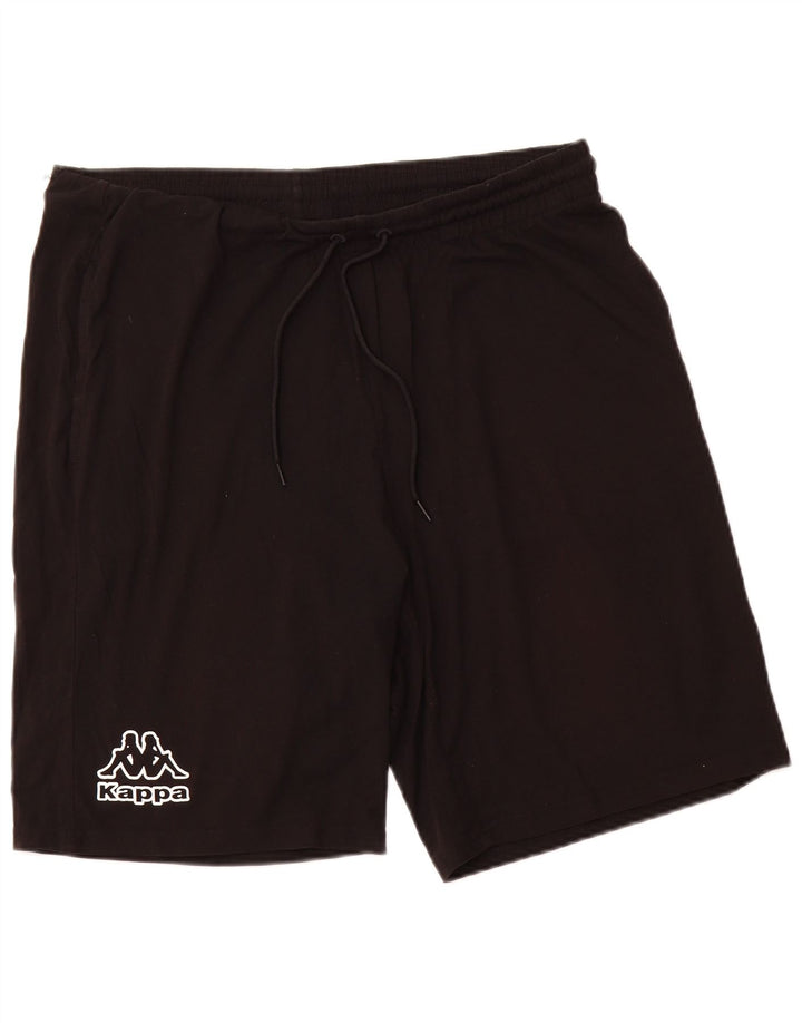 KAPPA Mens Sport Shorts 2XL Black Cotton