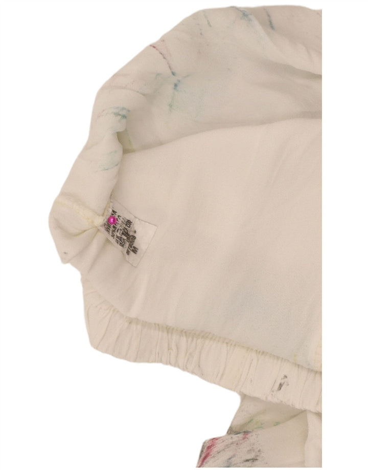 Vintage Womens Harem Trousers Medium W28 L29 White Tie Dye Viscose