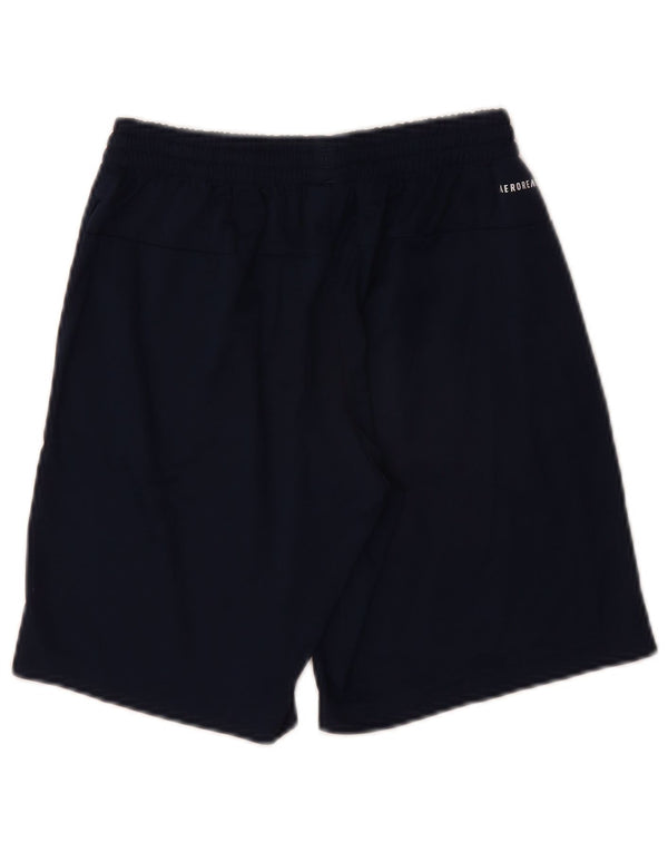 Adidas Boys Aeroready Graphic Sport Shorts 11-12 Years  Navy Blue Polyester