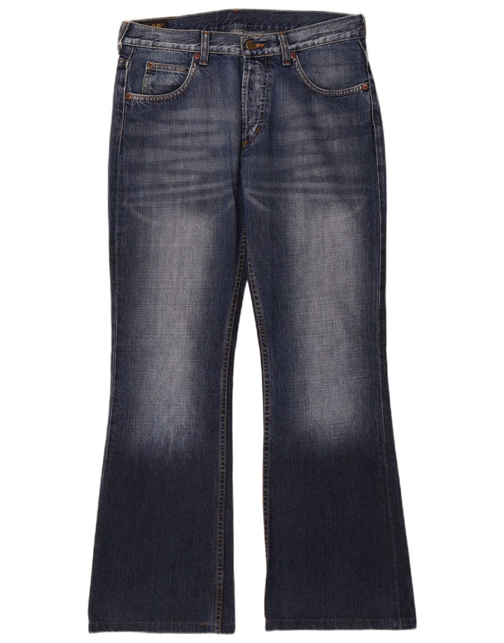 Lee Mens Denver Bootcut Jeans W33 L32 Navy Blue Cotton