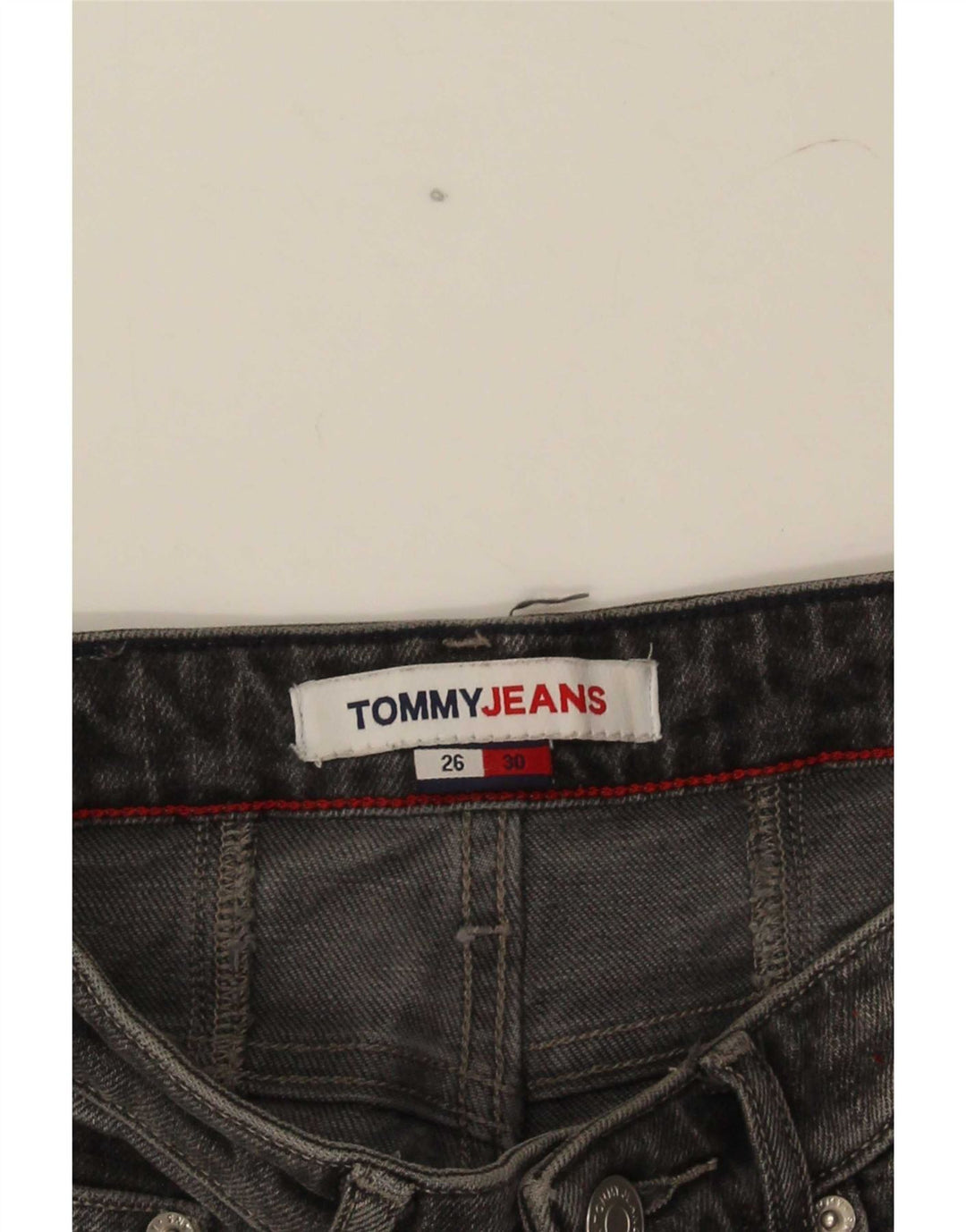 Tommy Hilfiger Womens Tapered Jeans W26 L25 Grey