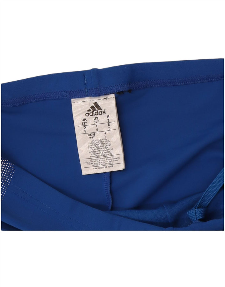Adidas Mens Graphic Swimming Shorts Medium Blue Nylon