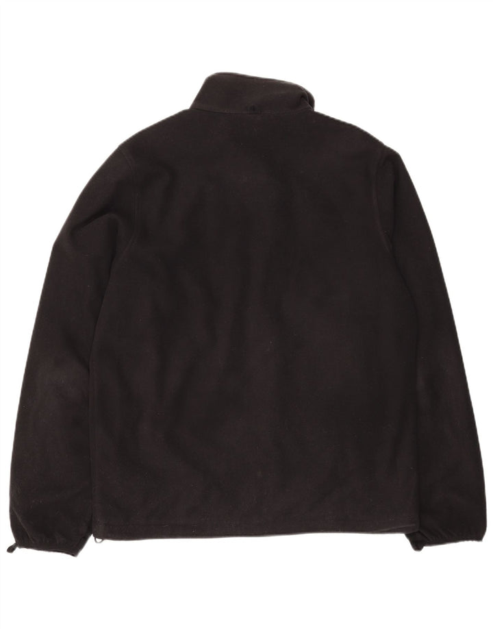 GANT Mens Fleece Jacket UK 38 Medium Black Polyester