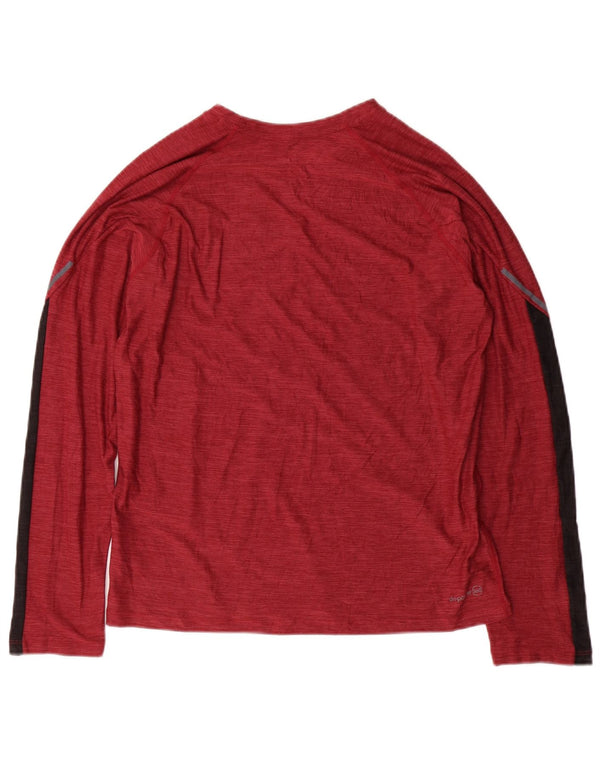 Russell Athletic Boys Dri-Power Top Long Sleeve 14-15 Years XL Burgundy