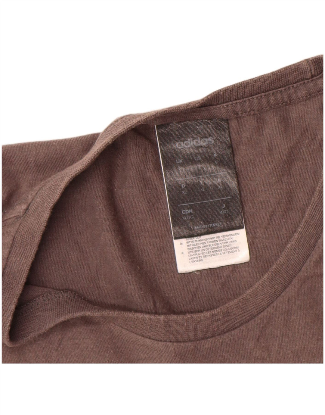 Adidas Mens Graphic T-Shirt Top XL Grey Cotton