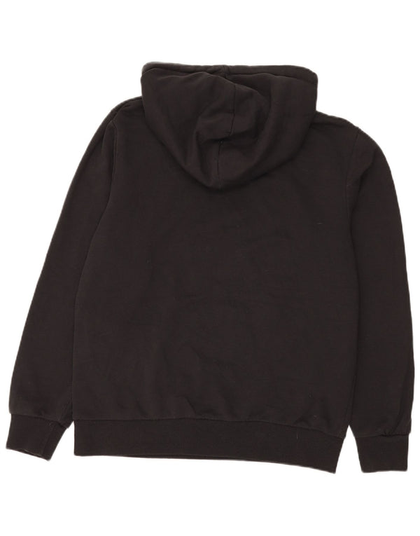 Jack & Jones Mens Graphic Hoodie Jumper Large Black Cotton