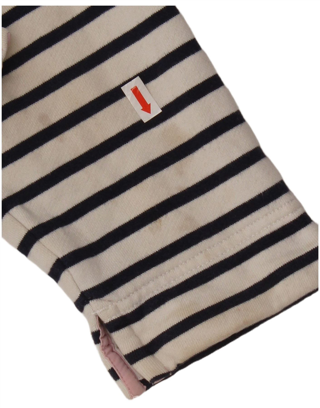 Crew Clothing Womens Sweatshirt Jumper UK 12 Medium Navy Blue Striped