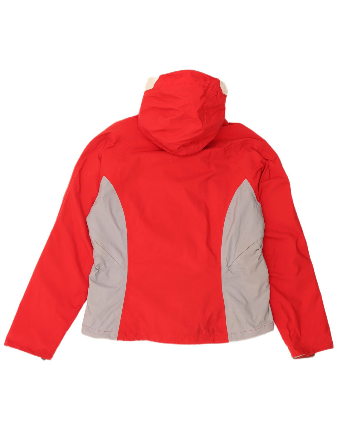 NIKE Womens Storm-Fit Windbreaker Jacket UK 14 Medium Red Colourblock
