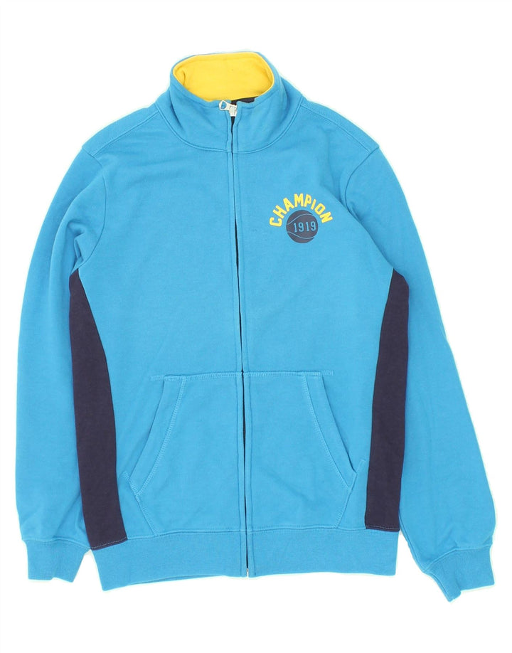 CHAMPION Boys Graphic Tracksuit Top Jacket 9-10 Years  Medium  Blue Vintage Champion and Second-Hand Champion from Messina Hembry 