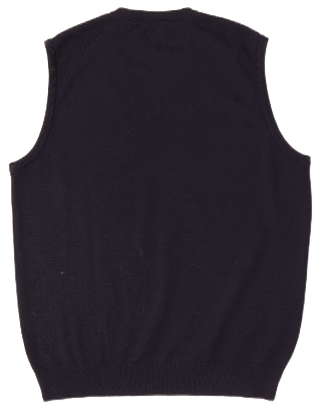 Maerz Muenchen Mens Vest Tank Top IT 50 Medium Navy Blue Wool