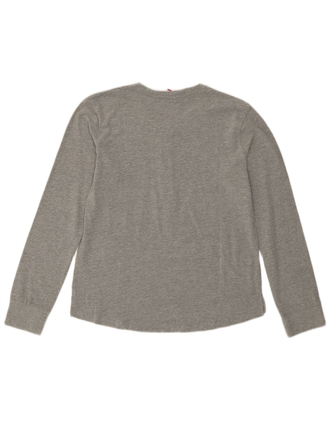 Lotto Womens Graphic Top Long Sleeve UK 10 Small Grey Cotton