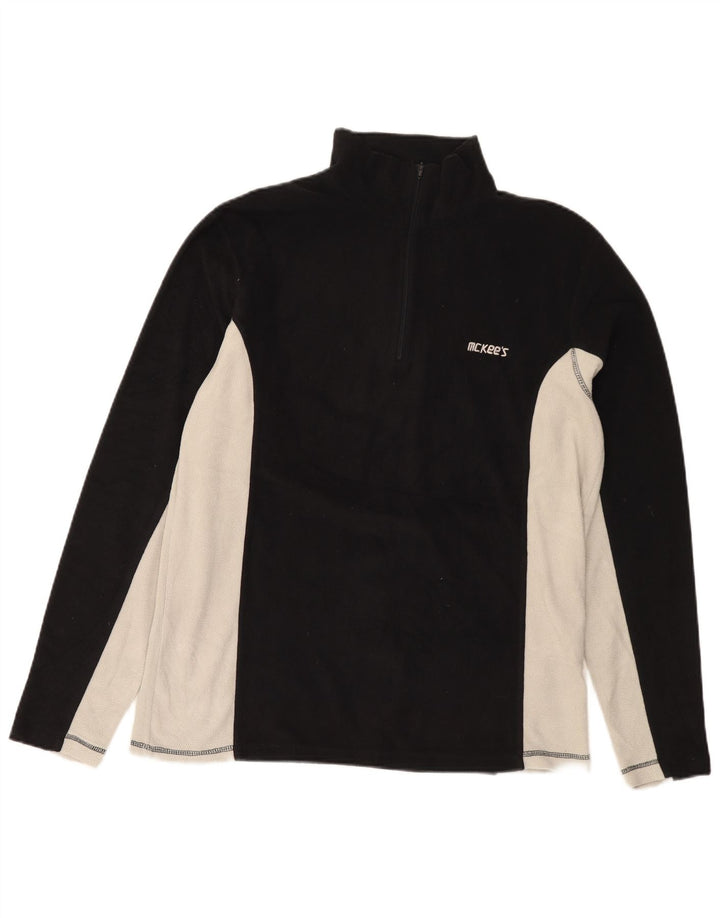 Mc Kees Womens Tracksuit Top Jacket UK 20 2XL Black Colourblock Polyester