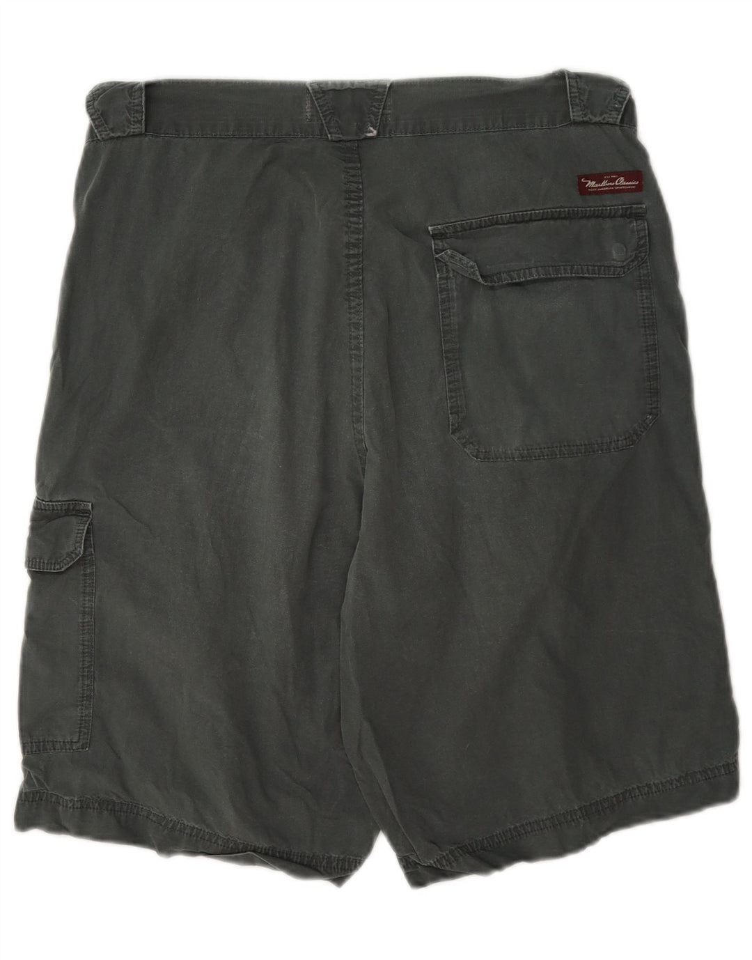 Marlboro Classics Mens Cargo Shorts EU 50 Large W34 Grey Cotton
