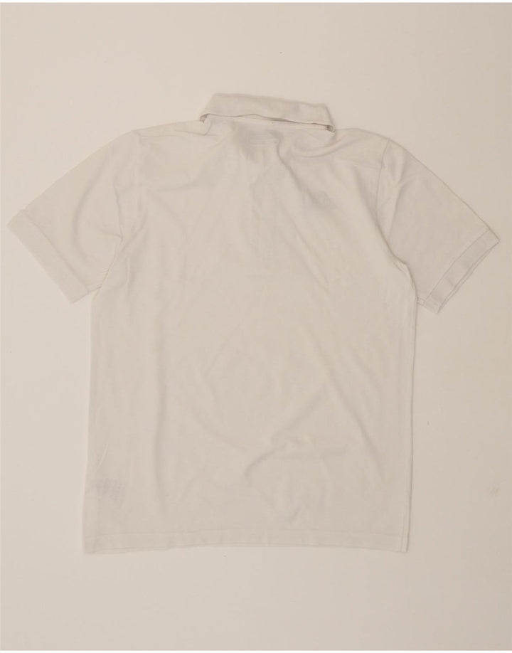 KAPPA Mens Polo Shirt Medium White Cotton Vintage Kappa and Second-Hand Kappa from Messina Hembry 