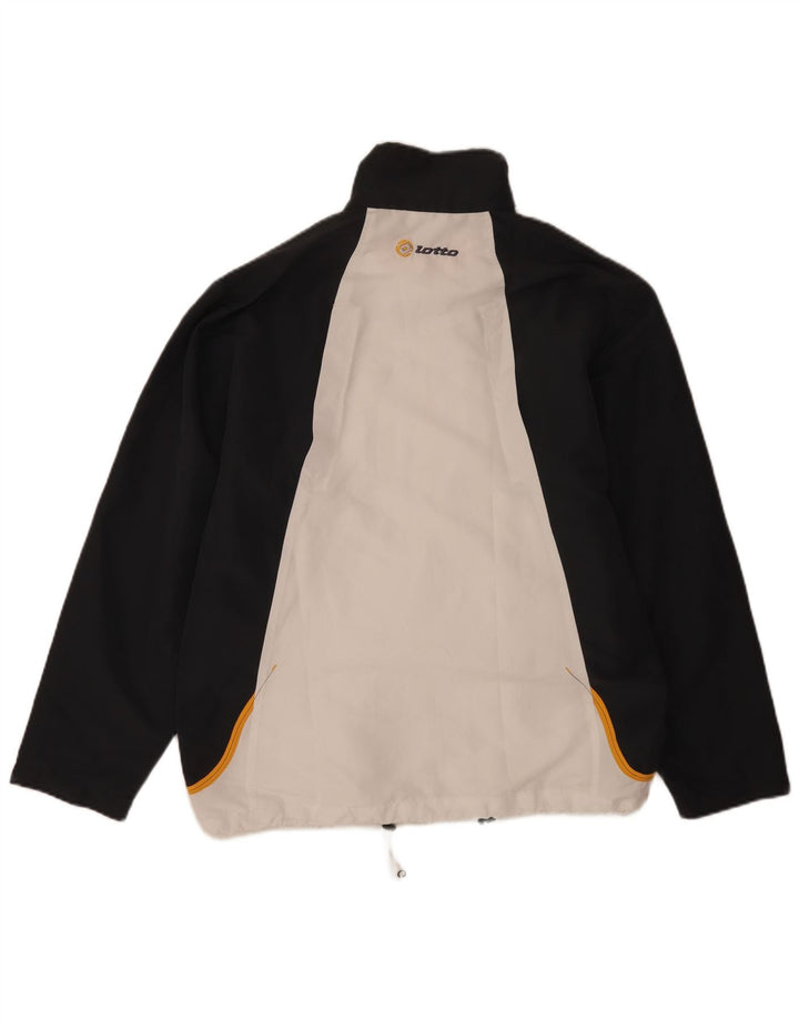 Lotto Mens Tracksuit Top Jacket  Medium White Colourblock Polyester