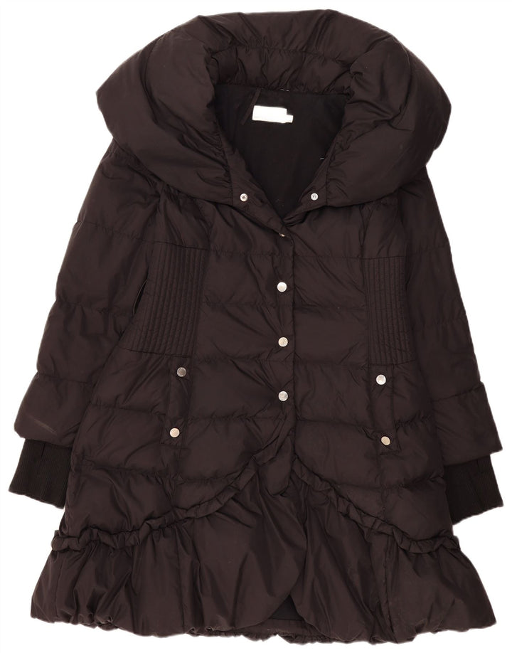 Karen Millen Womens Padded Coat UK 14 Large Black Polyamide