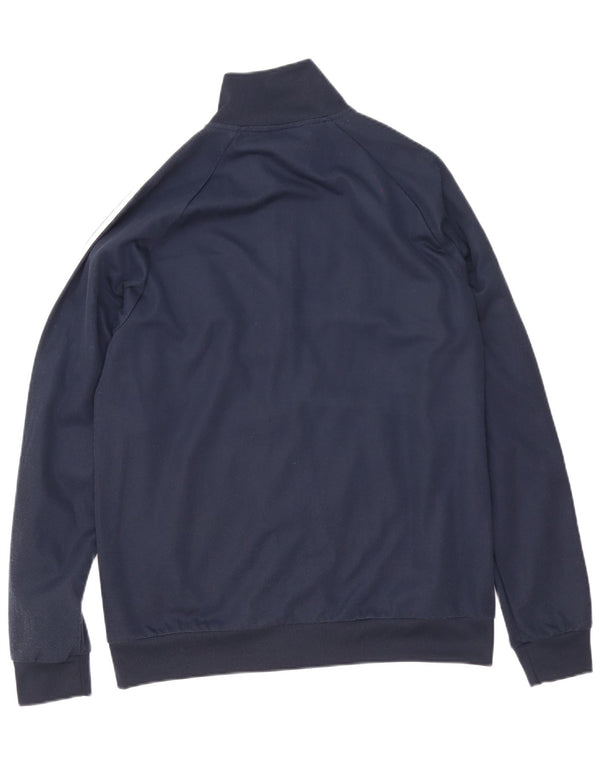 Adidas Mens Tracksuit Top Jacket Large Navy Blue Polyester