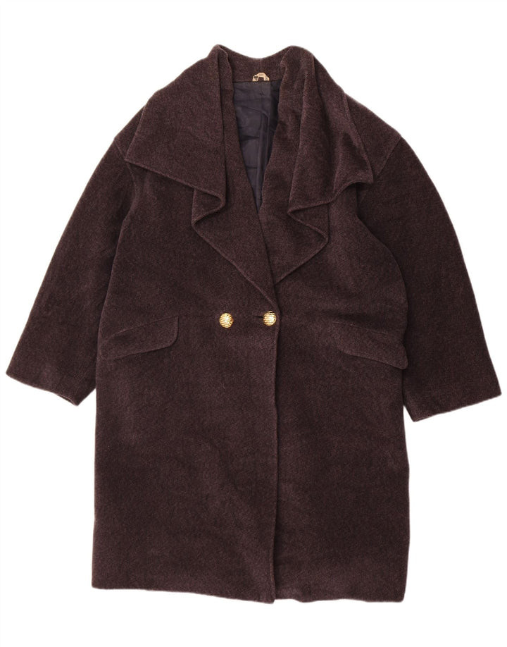 Anna Linder Womens Double Breasted Coat US 12 Large Grey