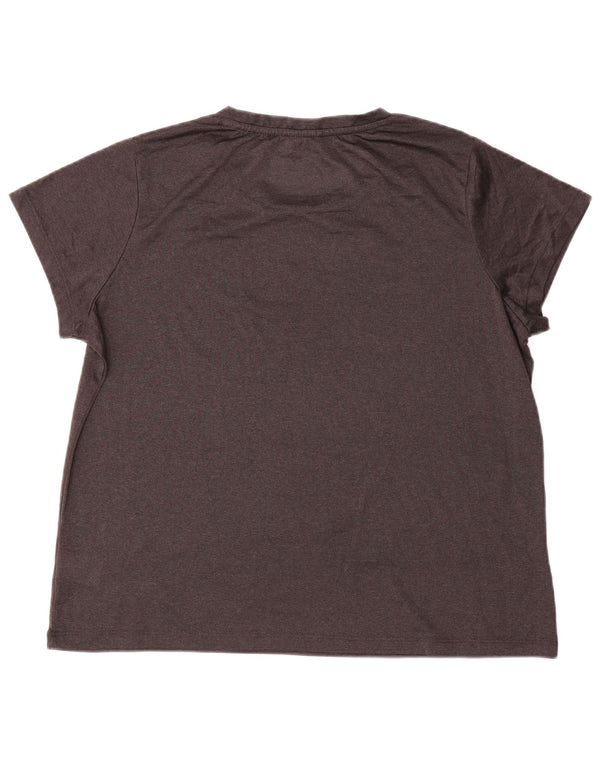 Fila Womens T-Shirt Top UK 16 Large Grey Polyester