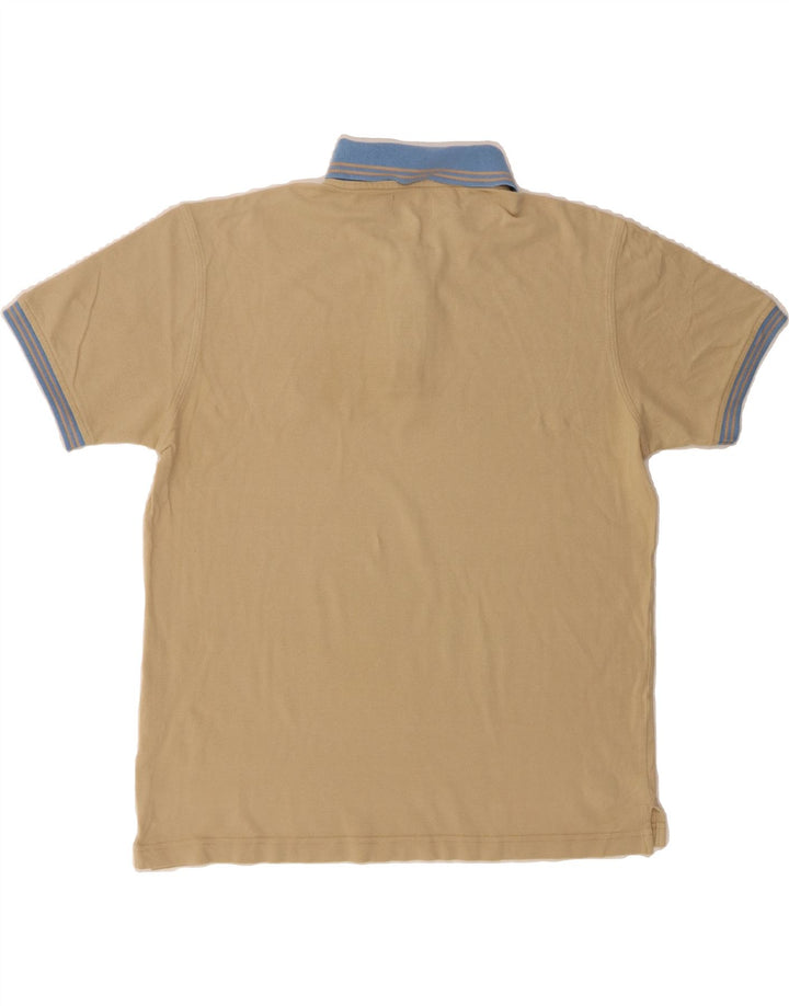 AVIREX Mens Polo Shirt Medium Beige Colourblock Cotton Vintage Avirex and Second-Hand Avirex from Messina Hembry 