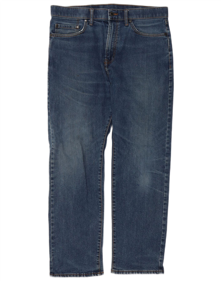 Zara Mens Regular Straight Jeans W34 L29 Blue Cotton